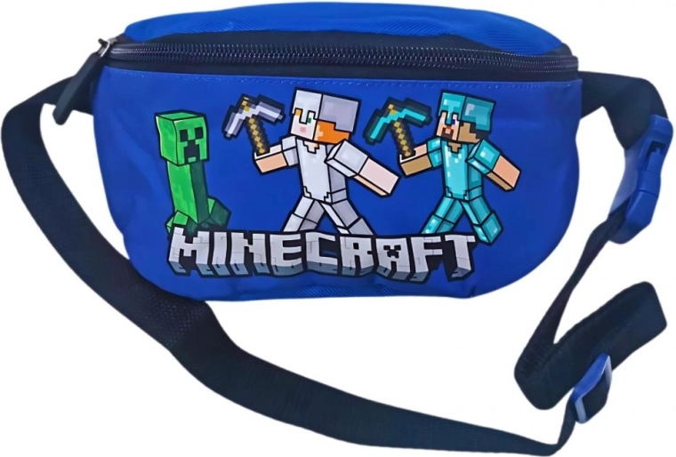 Детска чантичка за кръста Minecraft в синьо - 1 брой