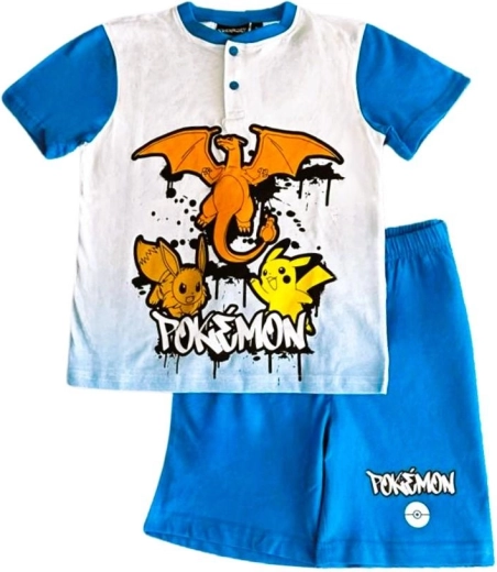Детски комплект тениска и шорти Pokémon