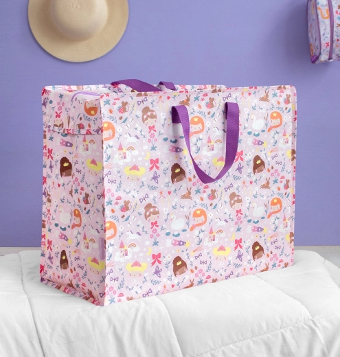 A Little Lovely Company XL чанта за съхранение „Принцеси“