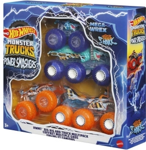 Hot Wheels Monster Trucks Power Smashers комплект колички
