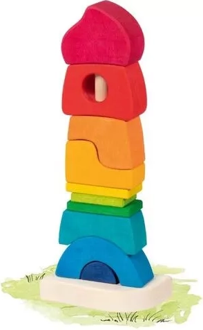 Goki wooden stacking castle