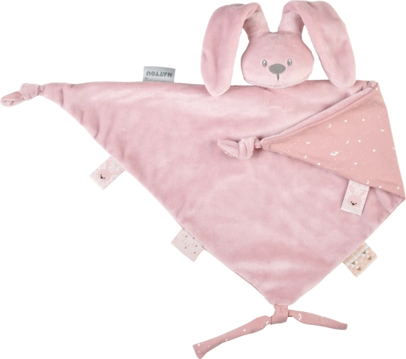 Nattou Maxi Cuddle Cloth Lapidou Glow dusty pink 65 × 40 cm