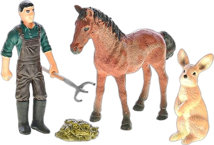 Zoolandia Farm – set with animals and accessories (4 types) - 1 piece