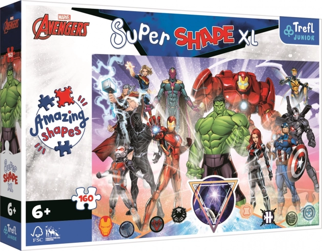 Пъзел 160 части XL Super Shape Avengers Смелост