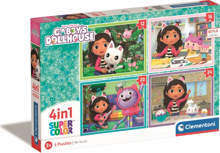 Puzzle 4-in-1 Gabby’s Dollhouse