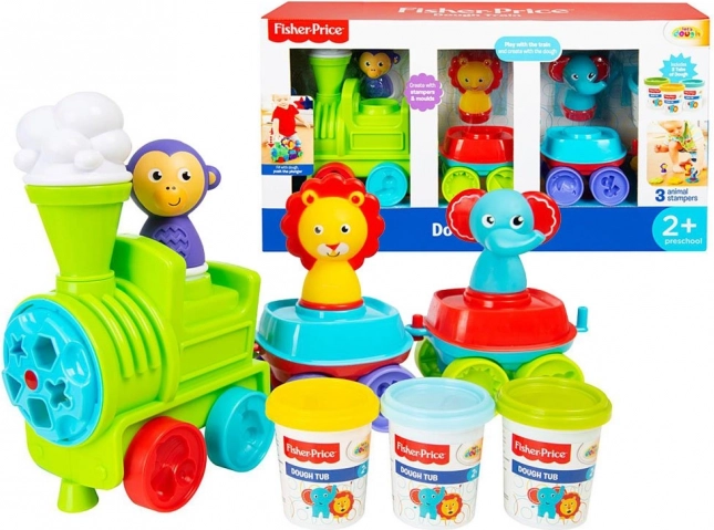 Fisher-Price modeling clay train, 3 colors