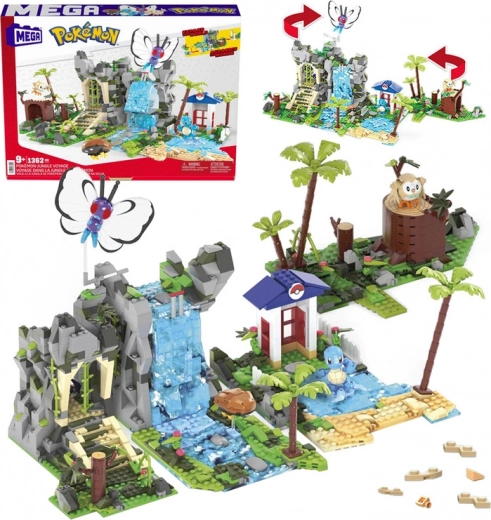 Mega Pokémon приключение в джунглата – конструктор с 1362 части и 4 фигурки