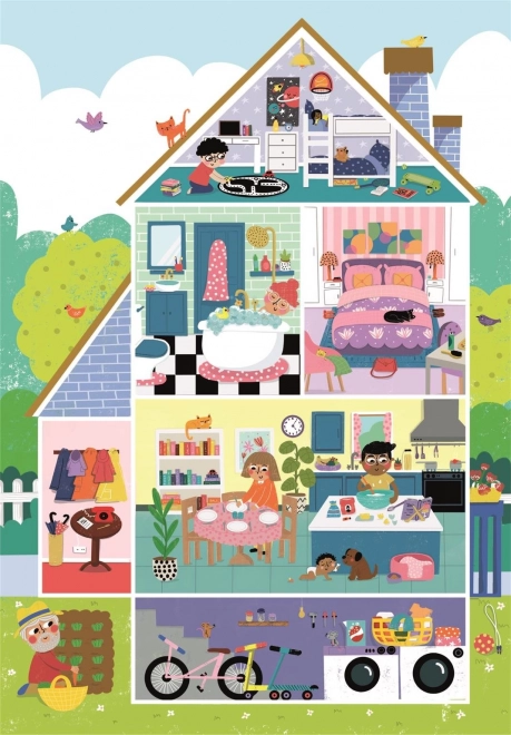 CLEMENTONI Home Sweet Home MAXI Puzzle, 104 Pieces