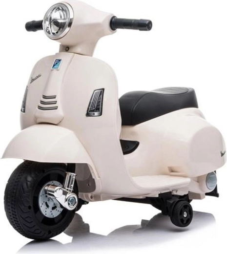 Детски електрически мотор VESPA, бял