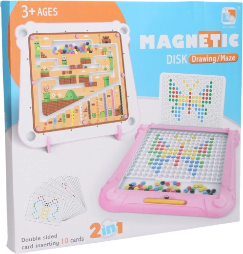 Magnetic board with maze blue 34 cm