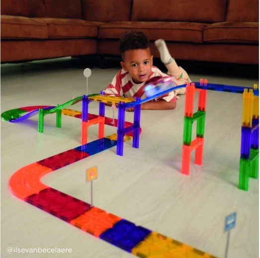 Cleverclixx Magnetic Race Track Intense – Curve Set (15 pieces)