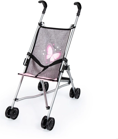 Детска количка за кукли Bayer Buggy, сива