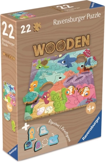 Дървен пъзел Подводен свят 22 части RAVENSBURGER