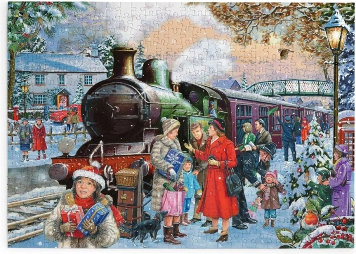House of Puzzles Christmas at Home puzzle with 500 large pieces