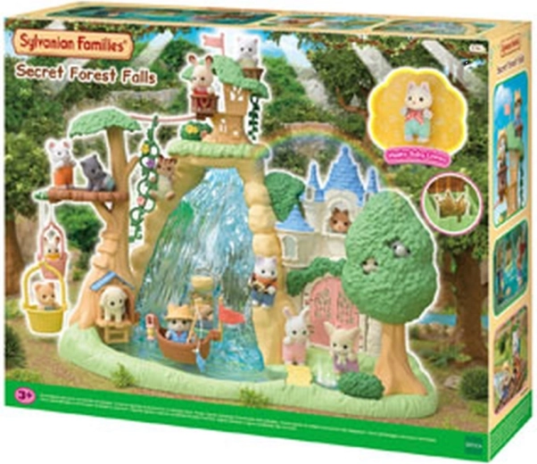 Sylvanian Families Secret Forest Waterfall Island Playset