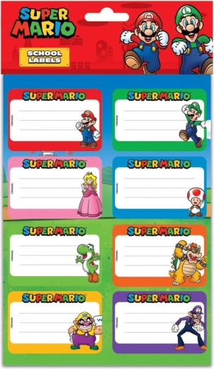 Super Mario ученически комплект със стикери и принадлежности