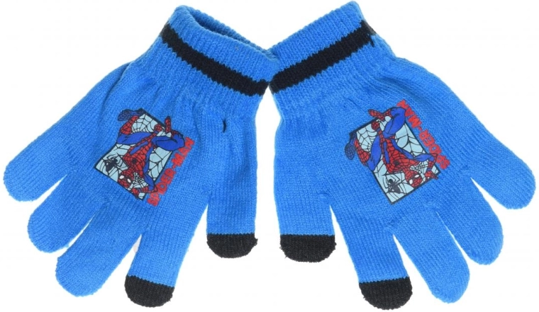 Kids’ winter touchscreen gloves Spiderman - 1 piece