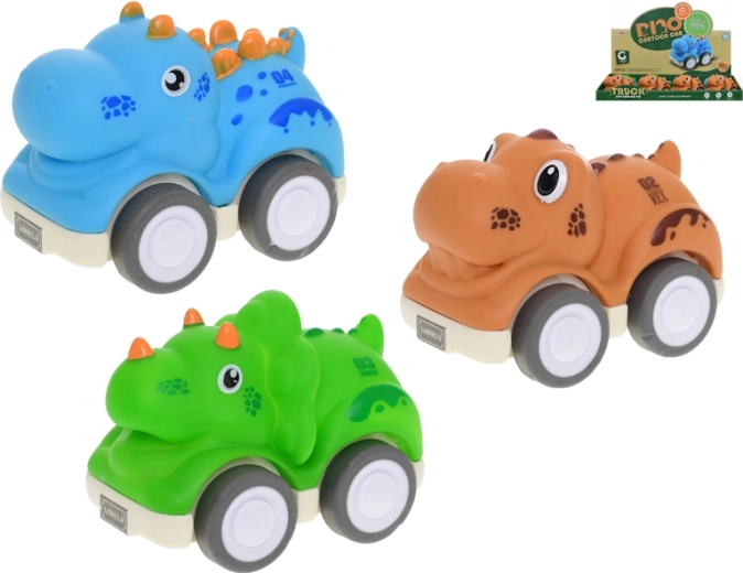 Pull-back dinosaur 10 cm for toddlers