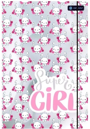 Astra Girls A4 notebook cover with elastic band