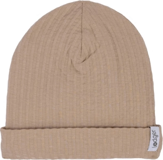 Lodger Beanie Seersucker beige hat 6–12 months