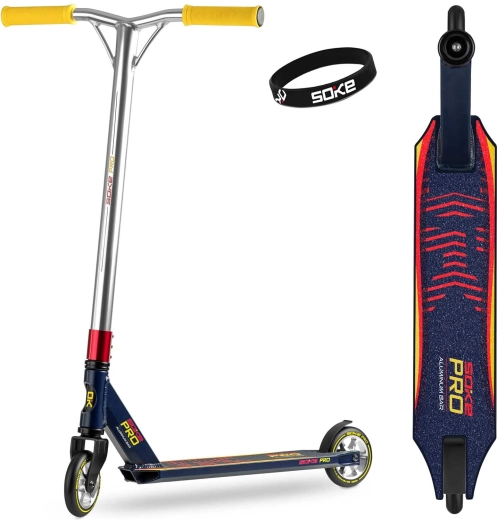 Soke Pro freestyle scooter dark blue-red