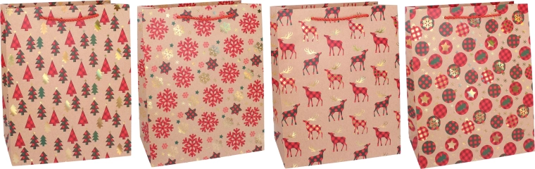 Christmas Gift Bag L 31 × 42 × 12 cm - 1 piece
