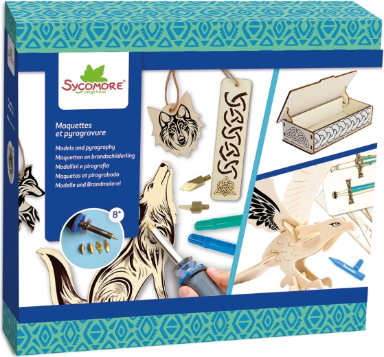 Lovely box – pyrography Celtic ornaments