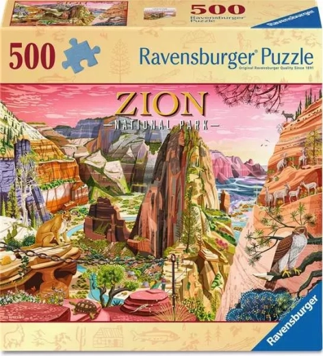 Пъзел Ravensburger Национален парк Зайън 500 части