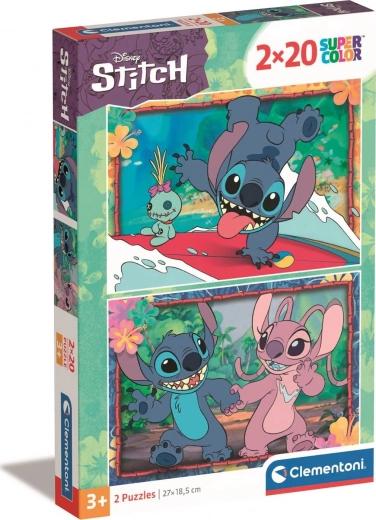 Пъзел 2×20 части Disney Stitch – Clementoni
