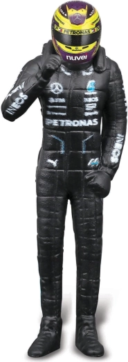 Includes a driver figure in a championship pose