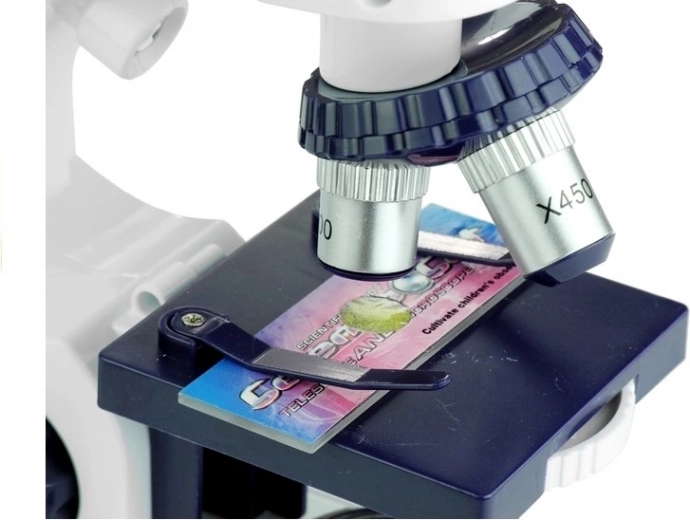 Три нива на увеличение: 80×, 200×, 450×