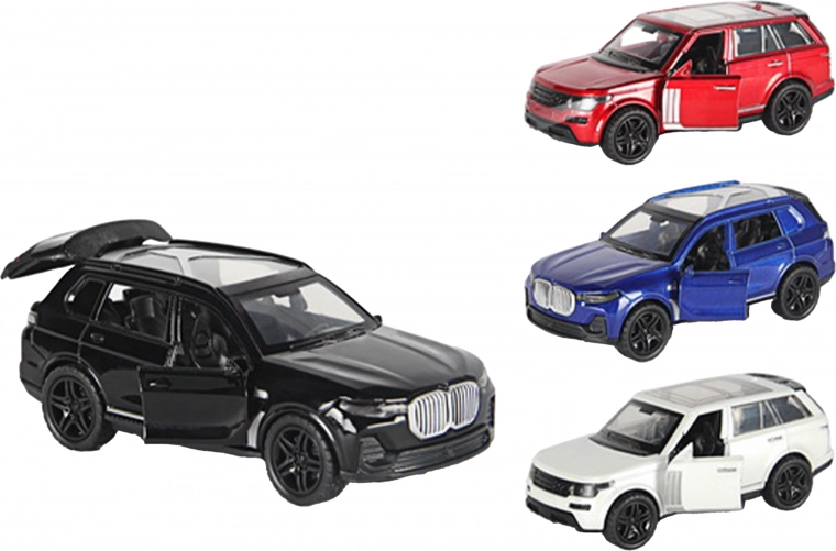 Metal car with pull-back 12 cm