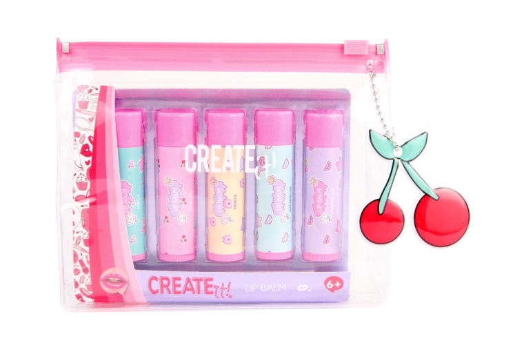 Комплект балсами за устни в калъф 5 бр. CREATE IT!