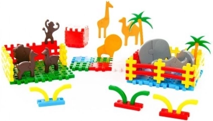 Rich set of animals and decorations