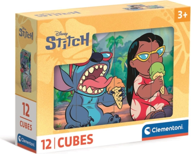 Пъзел кубчета 12 бр. DISNEY STITCH от Clementoni