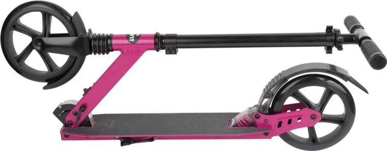 Large 8" wheels for a more comfortable ride