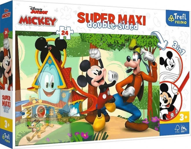 Пъзел Super Maxi 24 части Веселата къщичка и приятели MICKEY