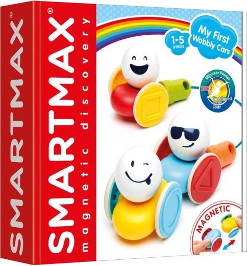 SmartMax My First Wobbly Cars, magnetic construction set for children 1–5 years