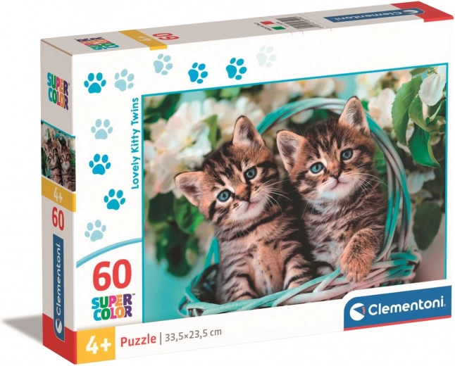 Пъзел CLEMENTONI 60 части – котенца в кошница