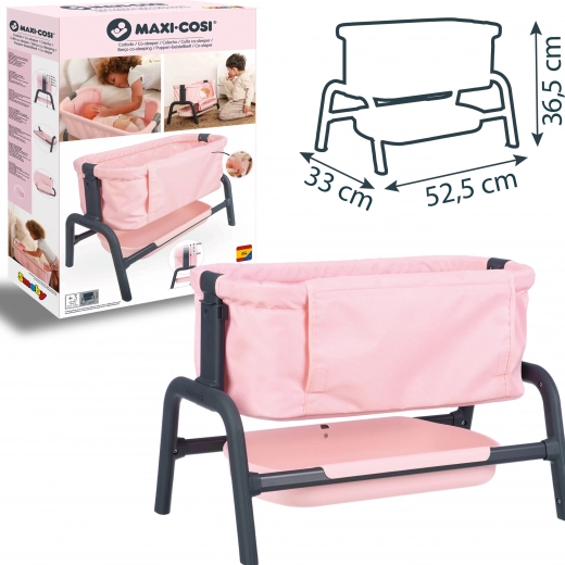 Smoby maxi-cosi quinny легло за кукли 38 см с място за съхранение и регулируема височина