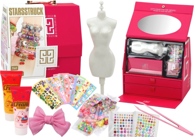 Creative beauty case for designing styles and accessories
