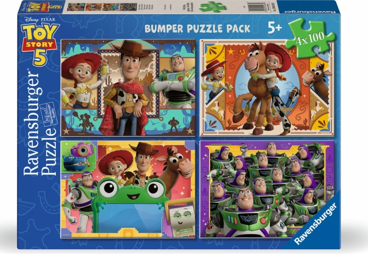 Пъзел Ravensburger Toy Story: Историята на играчките 5 – 4x100 части