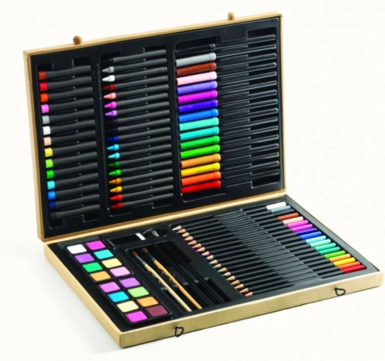 Djeco large suitcase of painting supplies