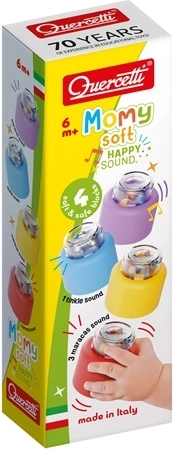 Quercetti Momy Soft Happy Sound меки звукови кубчета – 4 бр.