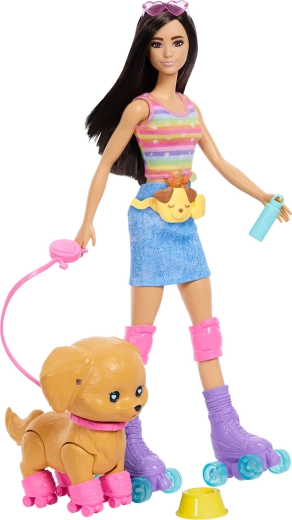 Съвместна разходка на Barbie и кученцето