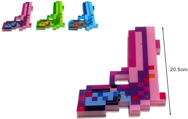 Gazelo Pixel children's toy gun with light and sound effects