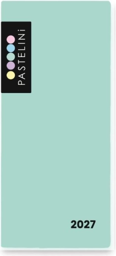 Pastelini monthly diary in PVC cover 2027 green