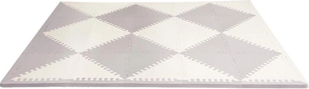 SKIP HOP foam floor puzzle, gray‑beige, 72 pieces