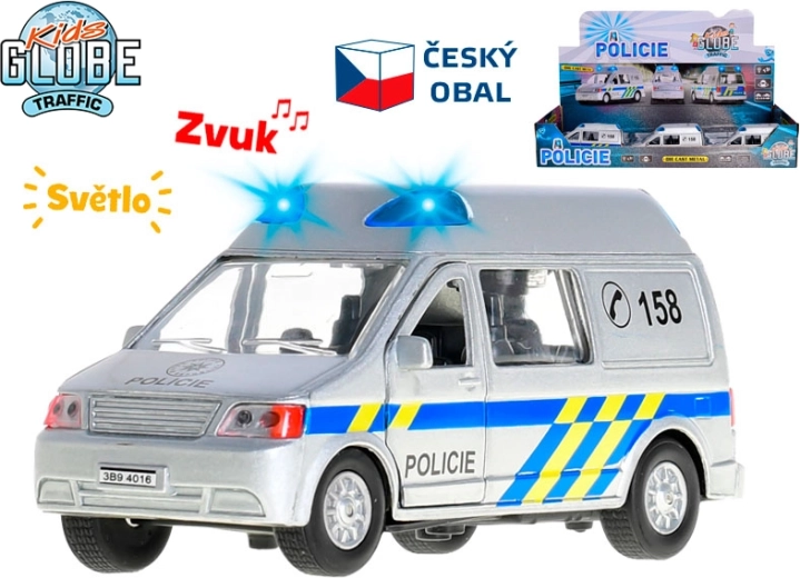 Kids Globe Traffic police van with lights and sounds 14 cm