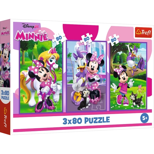 Пъзел 3x80 Мини и приятели от Disney Trefl